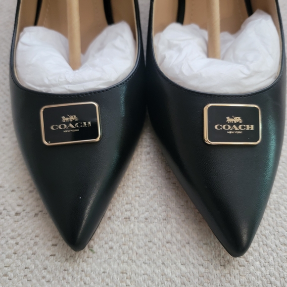 Coach Black Slingback Heels - Picture 3 of 8